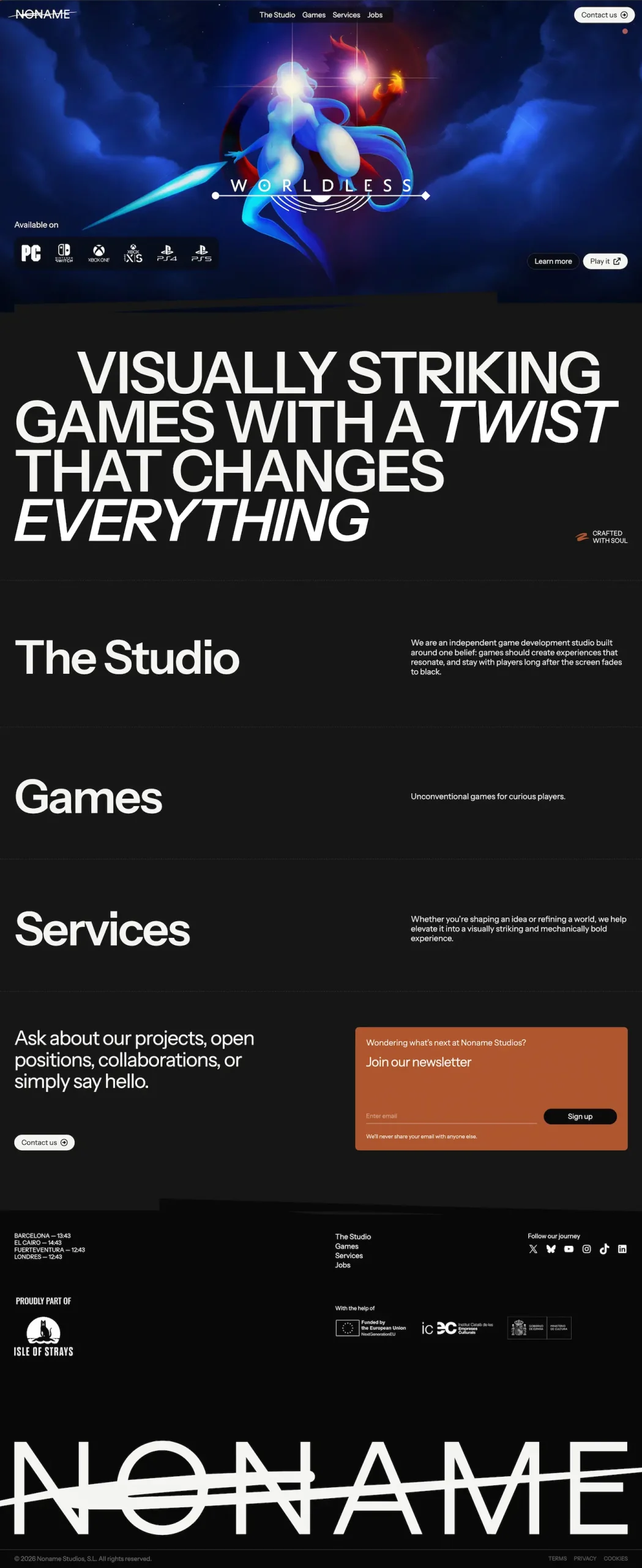 Noname Studios - Homepage